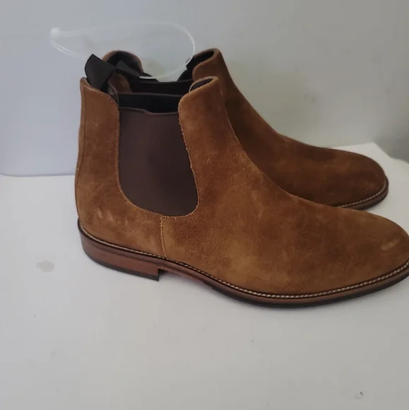 To Boot New York Shelby II Mid Brown Suede Chelsea Boot